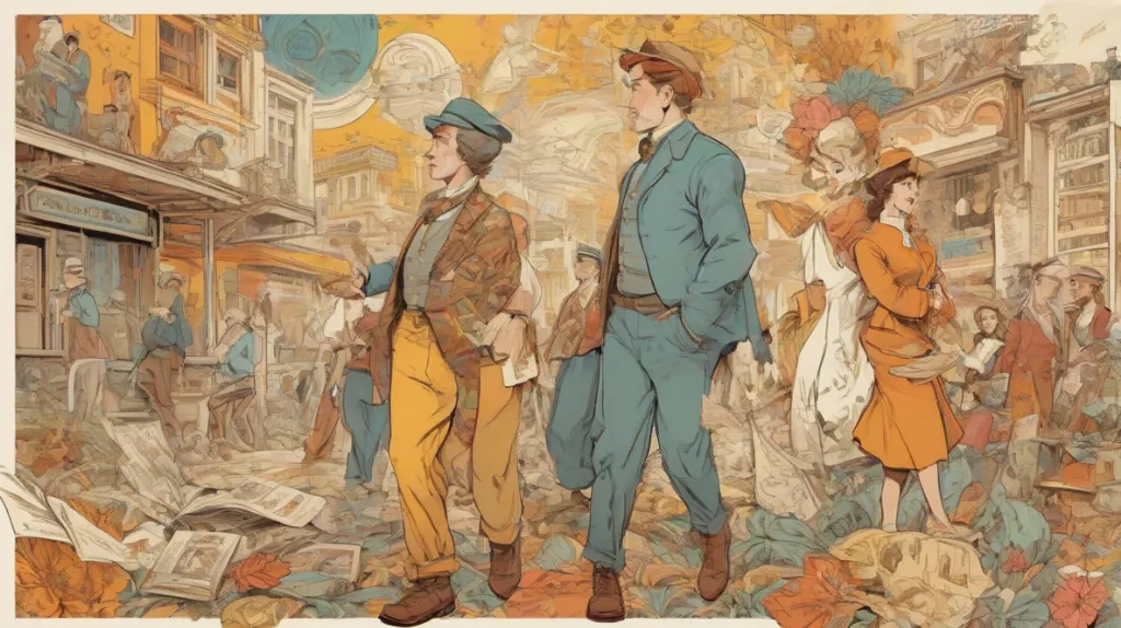 Ilustracja przedstawiająca pojedynczy znaczek pocztowy wyeksponowany na białym tle. Znaczek jest bardzo szczegółowy, prezentując klasyczny wzór z misternymi wzorami i żywymi kolorami. Jest symbolem komunikacji i nostalgii, uchwycając esencję minionej epoki.