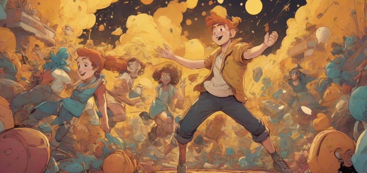 Ilustracja uderzenia, przedstawiająca osobę uderzającą inną z dużą siłą, uchwycając moment kontaktu. Scena osadzona jest we współczesnym kontekście, podkreślając intensywność i emocje akcji. Skupienie się na fizycznej i emocjonalnej wymianie między zaangażowanymi osobami.