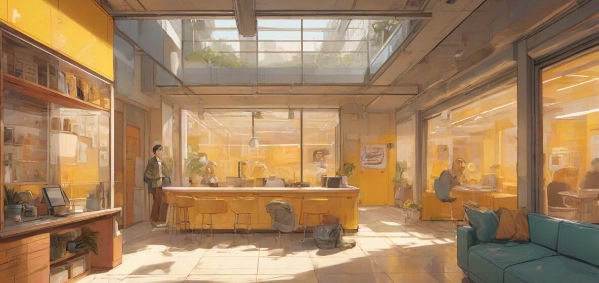 Ilustracja nowoczesnego futerału, wyraźnie widocznego na pierwszym planie. Futerał jest elegancki i stylowy, odzwierciedlając współczesny europejski design. Jest zamknięty, sugerując ochronę i bezpieczeństwo, z subtelnym naciskiem na jego wyrafinowany i wypolerowany wygląd.